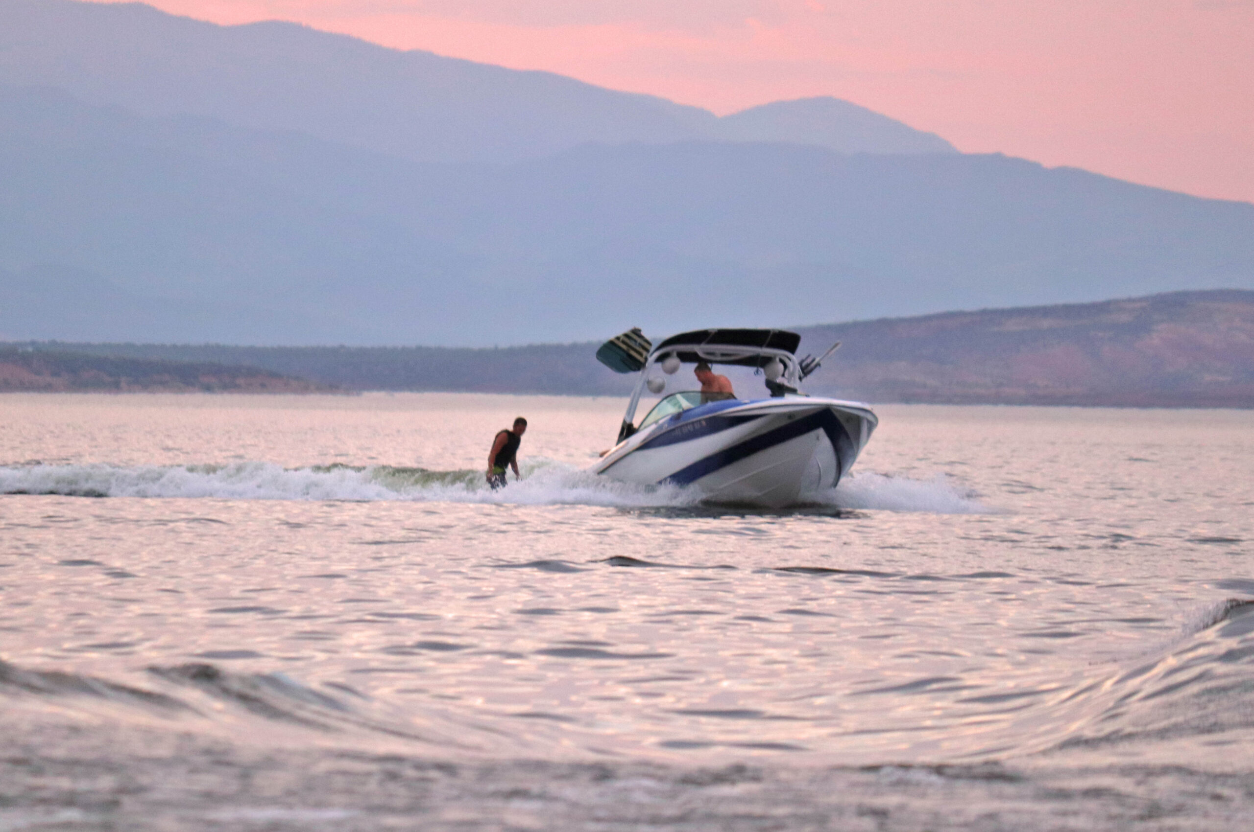 Boating at Apache Lake