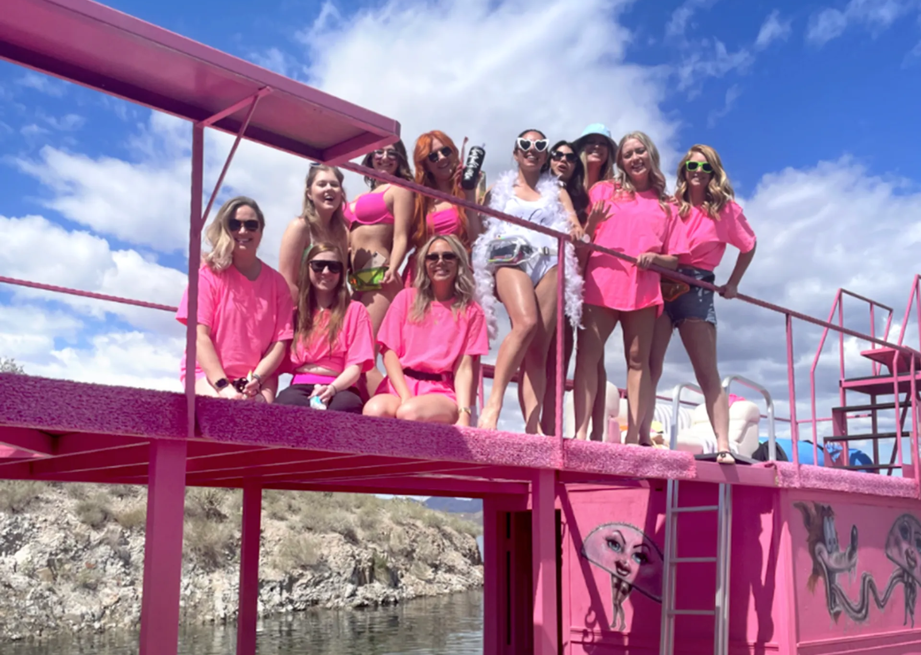 Lake Pleasant boat party, boat rental for bachelorette Phoenix, birthday boat rental AZ, Lake Pleasant party boat, Arizona boat celebrations