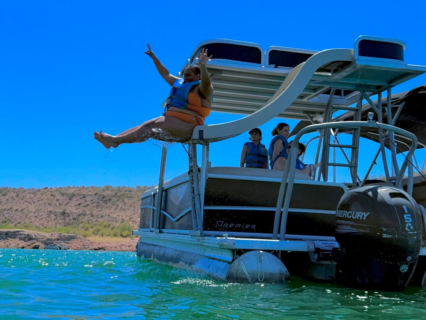 Double Decker with Slide Boat Rental