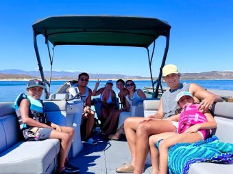 family boat trip
