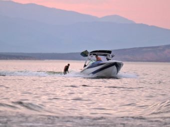 Boating at Apache Lake